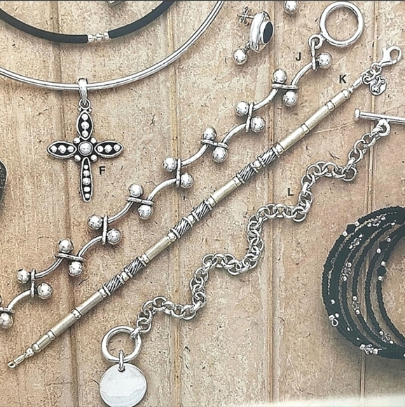 Silpada 925 Bar Bead Link DNA Toggle Bracelet B0746 - Picture 2 of 10